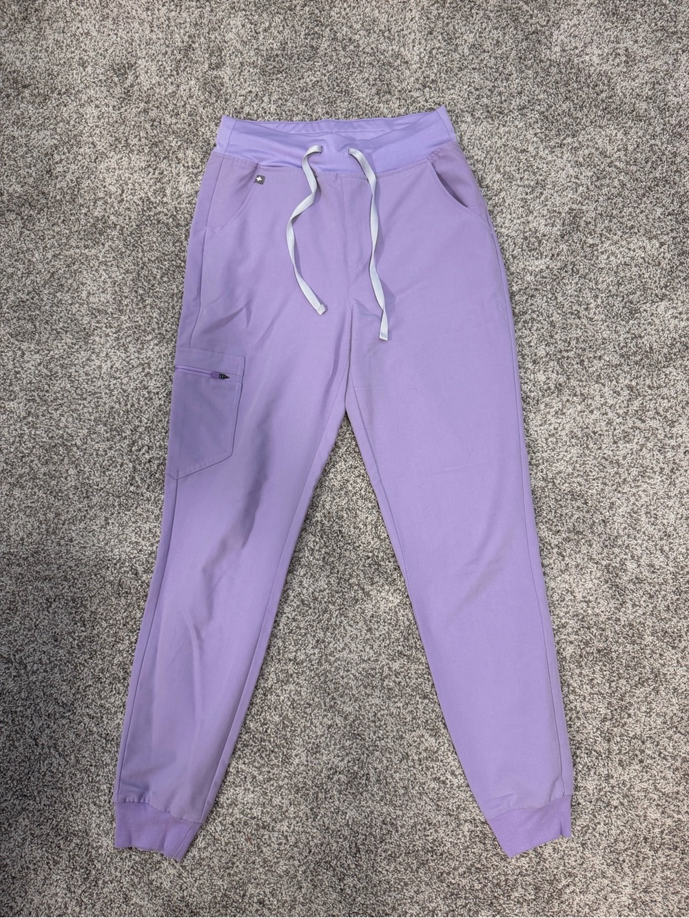 Women’s Lavender Dew Figs Zamora High Waisted Tall Jogger Scrub Pants